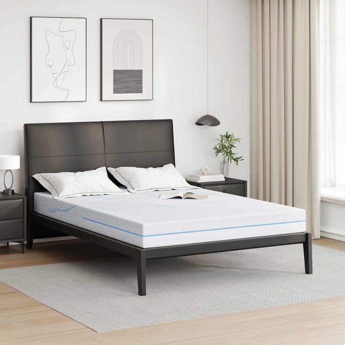 vidaXL - Matras - Medium - stevig - 140 - x - 200 - cm - Wit