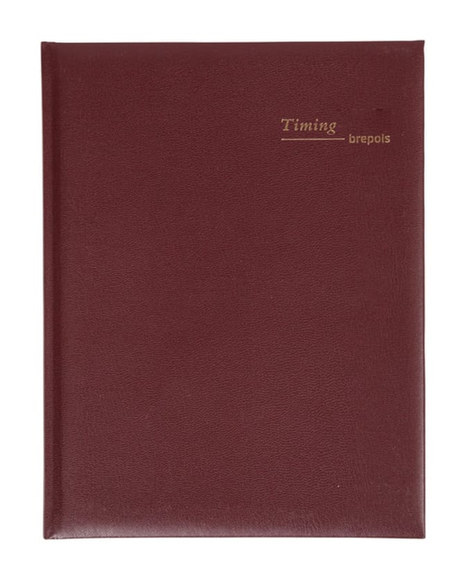 Agenda 2027 Brepols Timing Lima 7dagen/2pagina's viertalig bordeaux