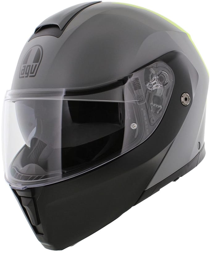 AGV Streetmodular systeemhelm Resia mat grijs zwart fluo geel