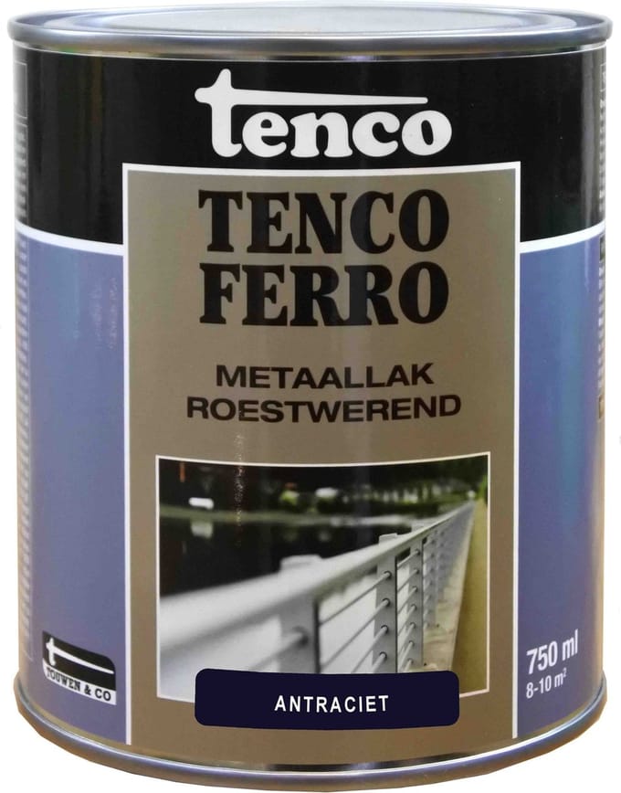 Tenco ferro roestwerende metaallak antraciet - 750 ml.