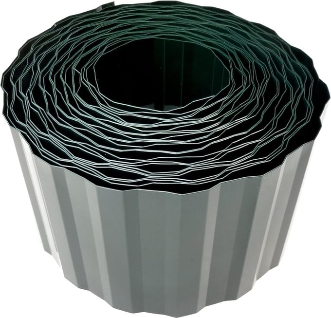 Gazonrand bed omheining - Graskant afscheiding - Tuin netjes houden - Eenvoudig te installeren - 9 meter 20cm - groen