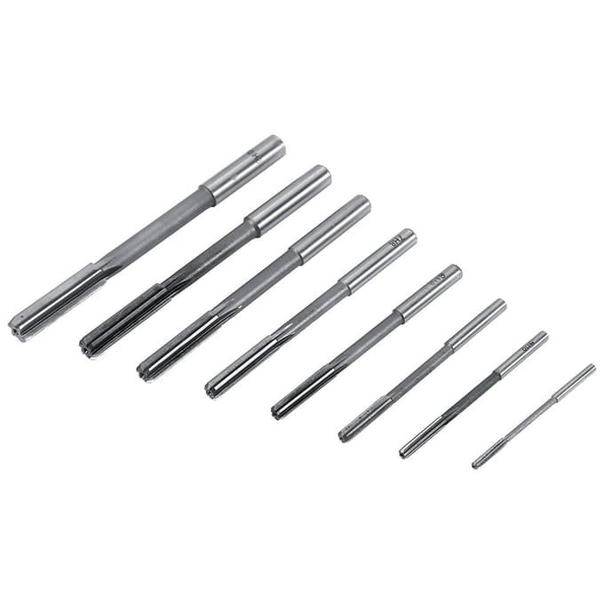 Jeu de 8 tarauds à aléser HSS et fraises à aléser avec queue droite de 3 4 5 6 7 8 9 10 mm