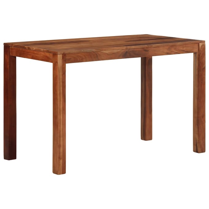 vidaXL - Eettafel - 120x60x76 - cm - massief - acaciahout