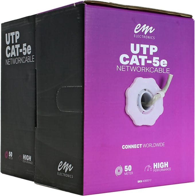 EMhub UTP CAT5e kabel rol 50 meter (42219)