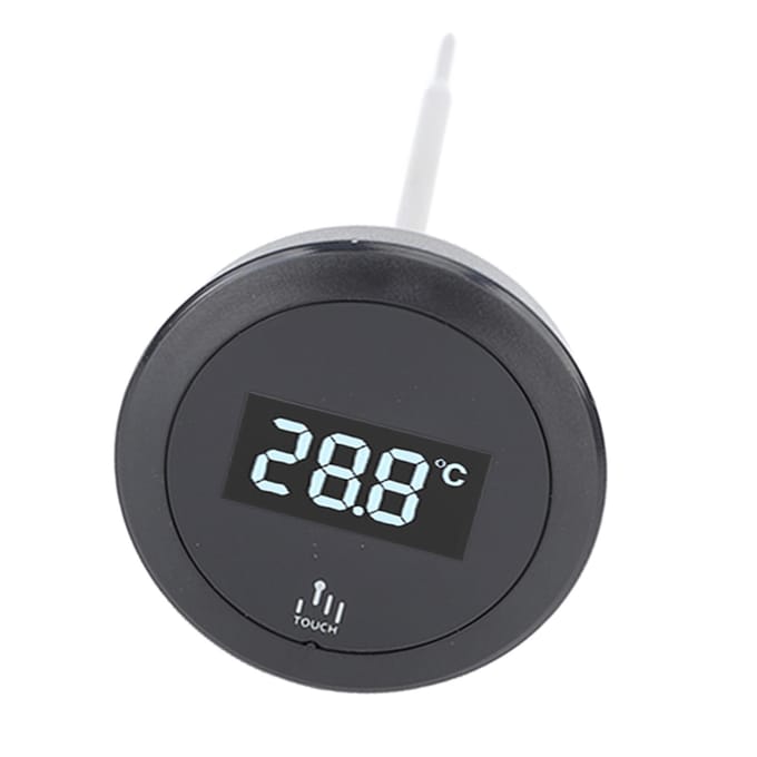 Digitale Touchscreen Thermometer IP65 Waterdichte Thermometer met RVS Sonde Achtergrondverlichting gray
