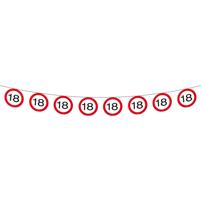 Folat - Vlaggenlijn verkeersbord 18 (12 meter)