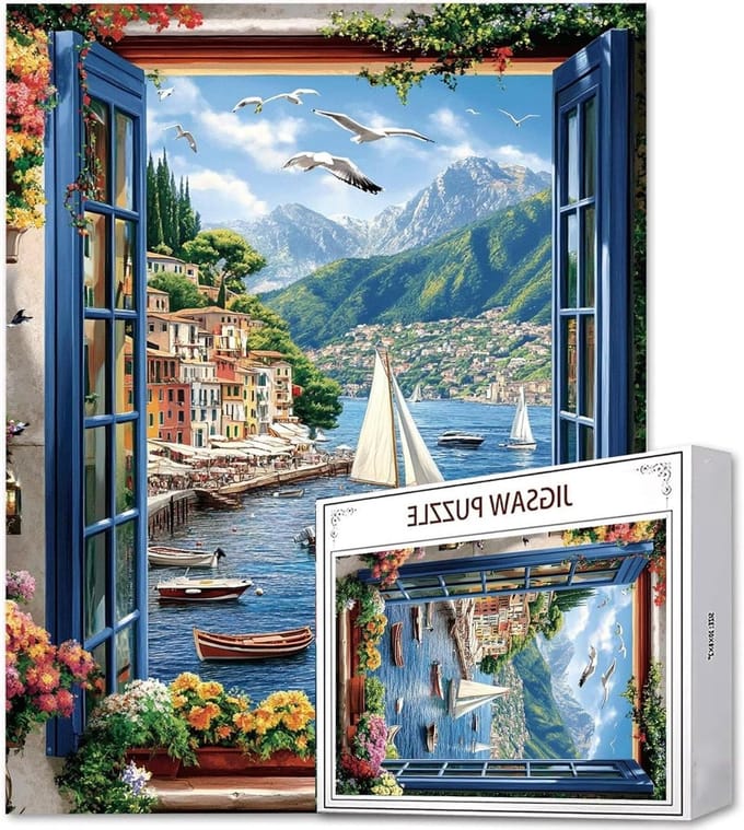 Puzzelmat - Legpuzzel - Ontspanning thuis - Duurzaam karton - 2000 stukjes - Landschap