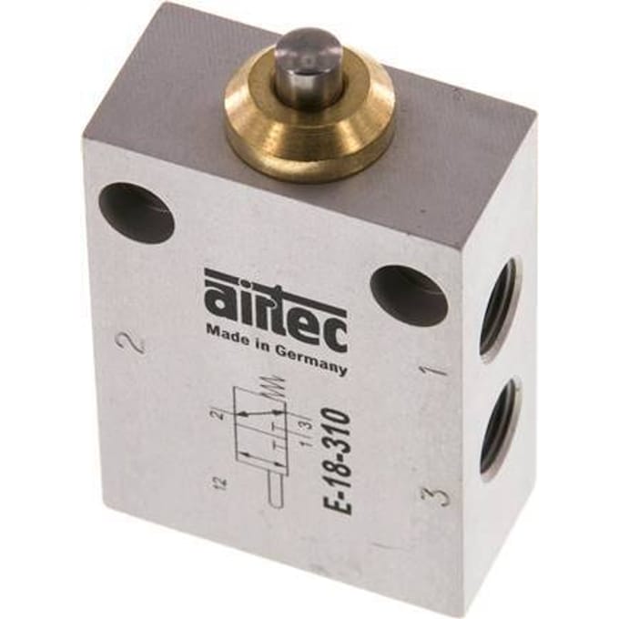 3/2 G1/8'' Universeel Nokbediend Ventiel 0-12bar/0-168psi Airtec