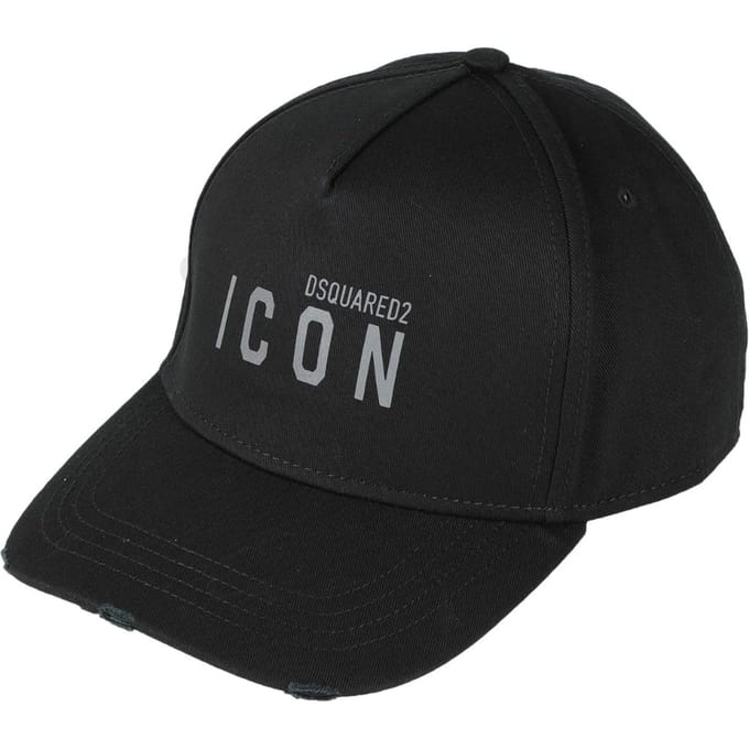 Dsquared2 Icon Logo Grijs Logo Zwarte Hoed