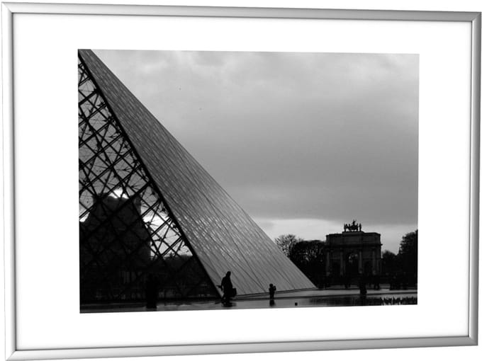 paperflow aluminium fotolijst din a2 zilver