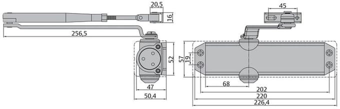 Assa Abloy Deurdranger | DC120 | Wit