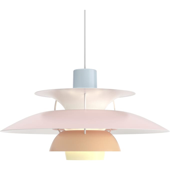 Louis Poulsen PH 5 2022 Hanglamp - blauw/roze/perzik