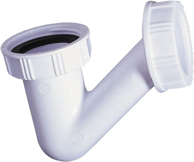 Ruimtebesparende V-vormige afvoer voor wastafel en bidet