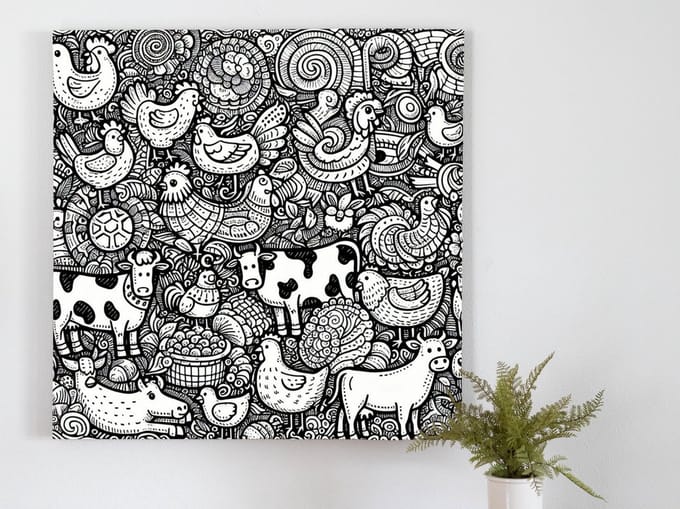 Kunstprint | Wanddecoratie | Dibond | 100 × 100 cm