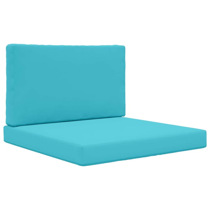 vidaXL - Buitenbankkussen - Polyester - Turquoise - 80 - x - 80 - cm
