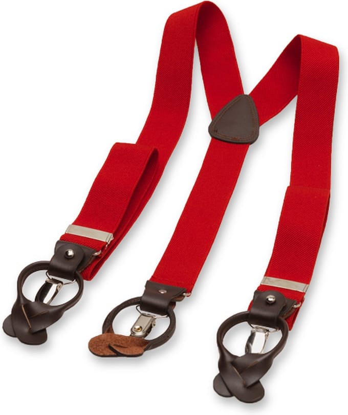 E.L. Cravatte Bretels - Luxe - Rood