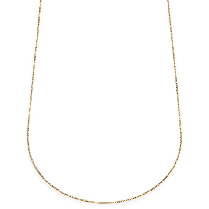 Essentials | 1 mm Goudkleurige Ketting met Gebogen Venetiaanse Schakels