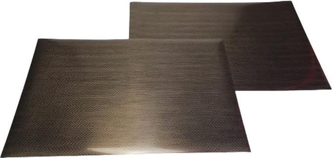 Luxury Placemat MAISONETTE - Brons - 30 x 45 cm - Set van 2