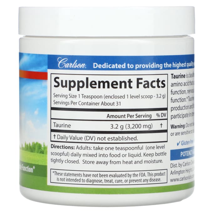 Taurine Poeder, 100G(3.53oz)