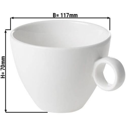 GGM Gastro (6 Stück) BART - Cappuccinotasse - 23 cl - Elfenbein Wit