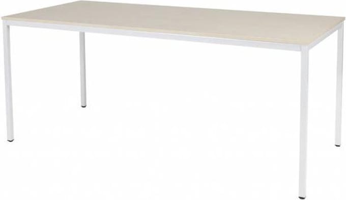 Bureautafel - Domino Basic 180x80 Eiken - wit frame