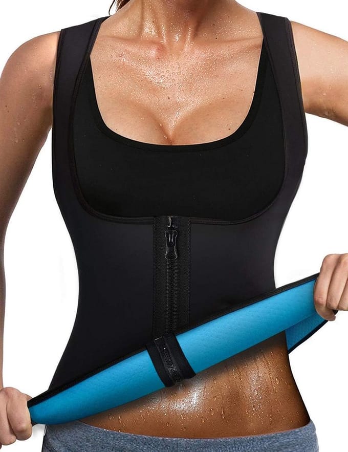 Dames Sauna Vest & Slimming Belt voor Zweten en Figuurcorrectie