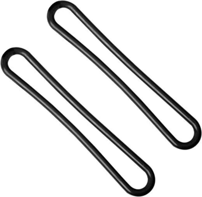 Benson Borgrubber - Spanrubber - Duurzaam - 20 cm - Zwart - Set van 2