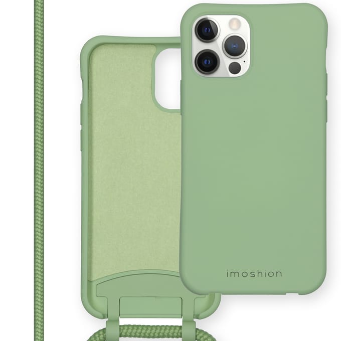 imoshion Color Backcover met afneembaar koord voor de Apple iPhone 12 (Pro) - Groen