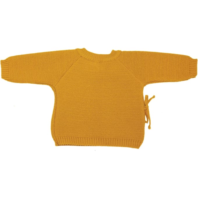 Set van babybrassière, slofjes en muts van garen Trois Kilos Sept