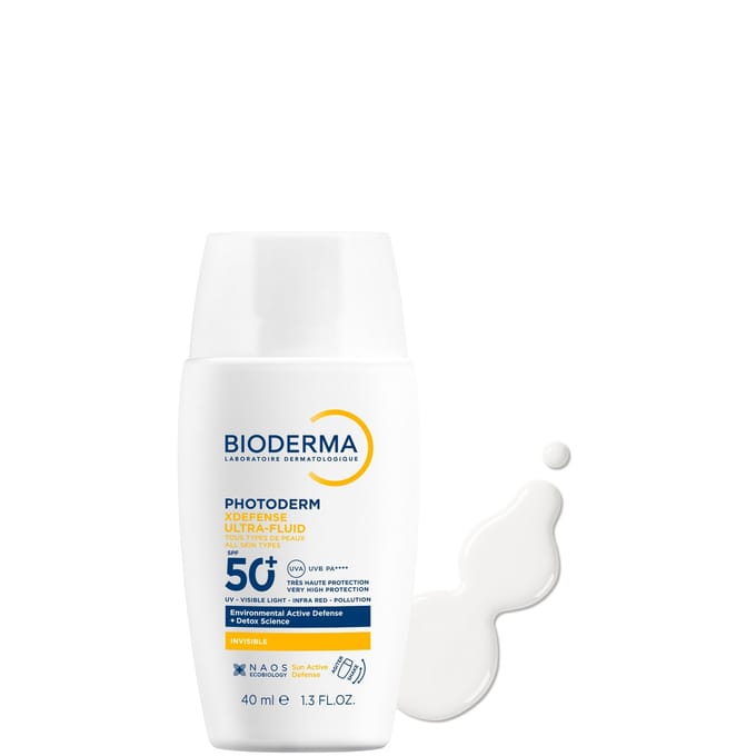 Bioderma XDefense Ultra Fluid SPF50+ Invisible Face Sunscreen for Protection Against Pollution 40ml