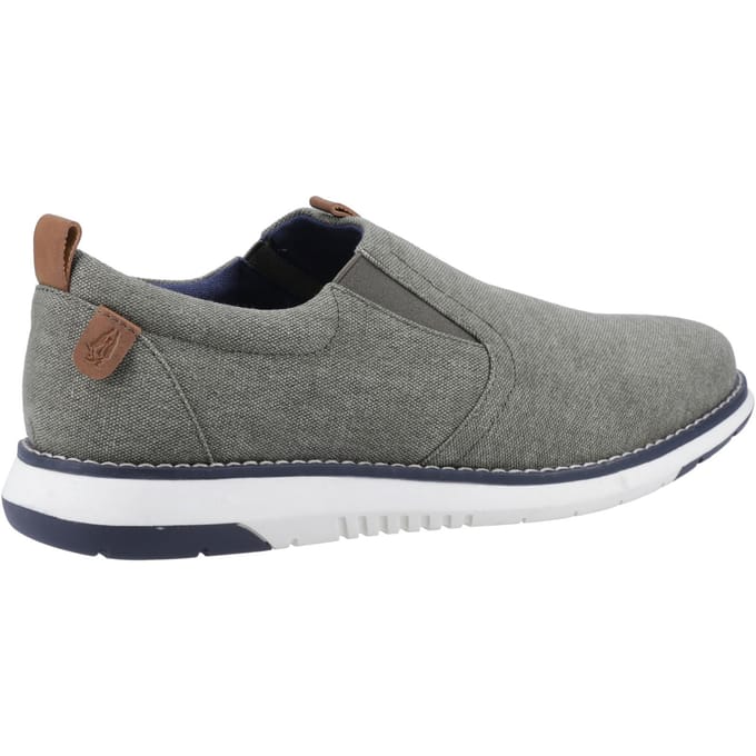 Hush Puppies Benny Canvas Heren Khaki Loafers