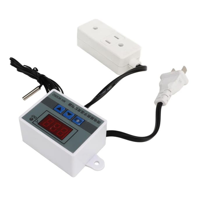 Digitale Temperatuurregelaar Thermostaatschakelaar 1500W 0,1 celsius Hoge Nauwkeurigheid white