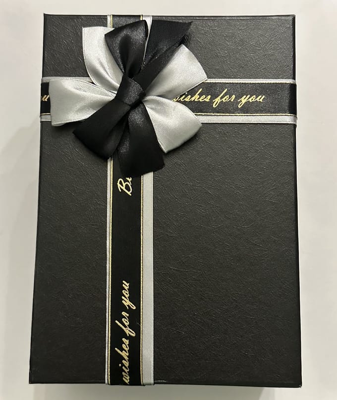 Luxe Cadeaudoos met Lint - 44*32*20cm - Zwart - Geschenkverpakking - Herbruikbaar
