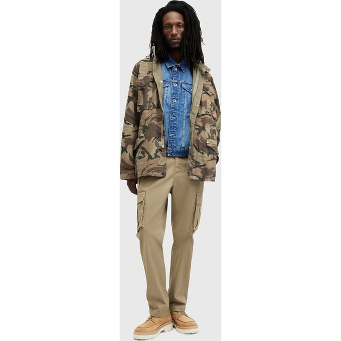 AllSaints Remo Jacket Brown Taglia: L | Giacche militari Outlet | Uomo | Marrone