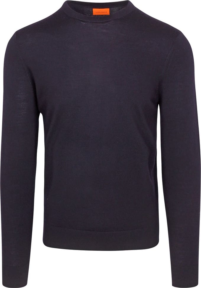 Suitable Merino Pullover Donkerblauw (navy) - Maat M - Heren - Sweater