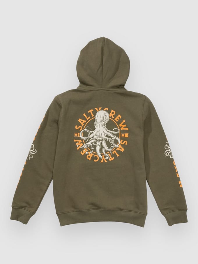 Salty Crew Tentacles Kids Hoodie groen