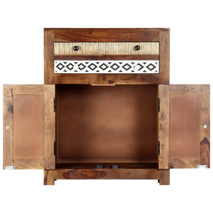 vidaXL Bijzetkast 60x30x75 cm massief acaciahout