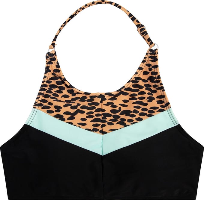 Meisjes bikini contrast panther - Tan zand
