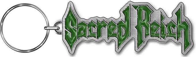 Sacred Reich Sleutelhanger Logo Zilverkleurig/Groen