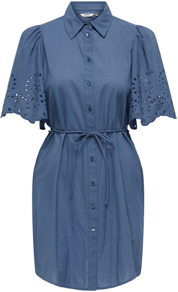 ONLY - ONLHASKEL 2/4 SHORT EMB BELT DRESS WVN - Meisjes - Mini jurken