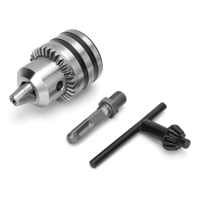 3.0 16MM 1 2 20UNF Kit d'adaptateur de mandrin de perceuse Mandrin de perceuse de type clé avec adaptateur à queue carrée