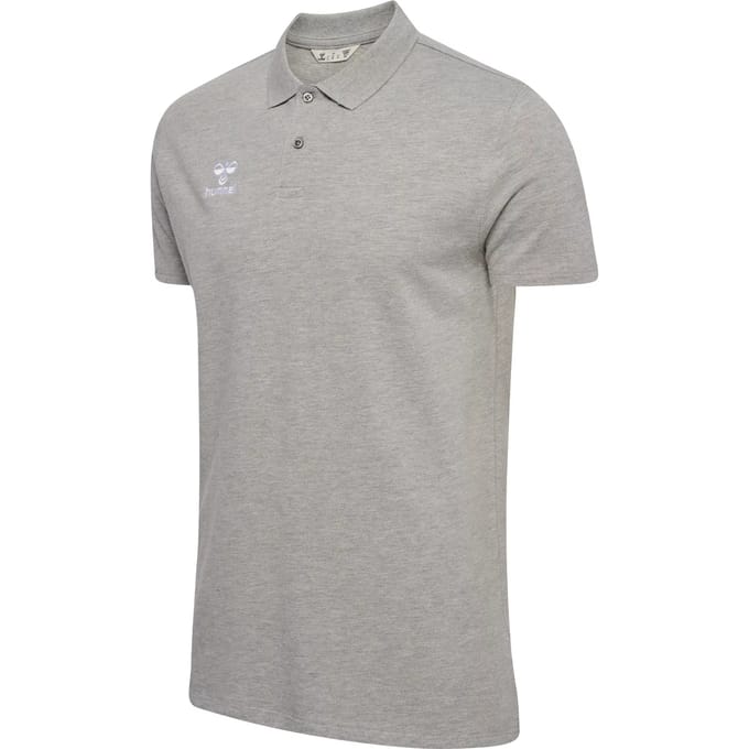 Hummel Mann Polo Regular Fit mit traditionellem Kraag Logo Stretch