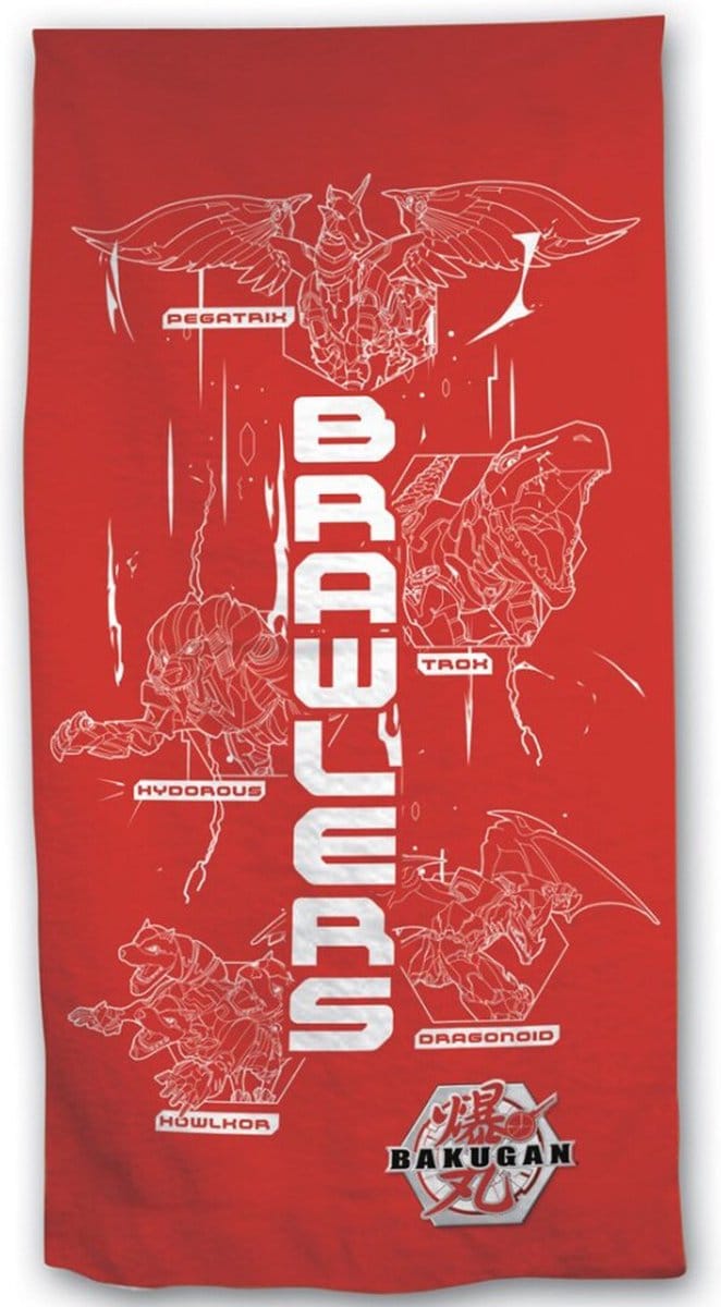 Bakugan Strandlaken, Brawlers - 70 x 140 cm - Katoen