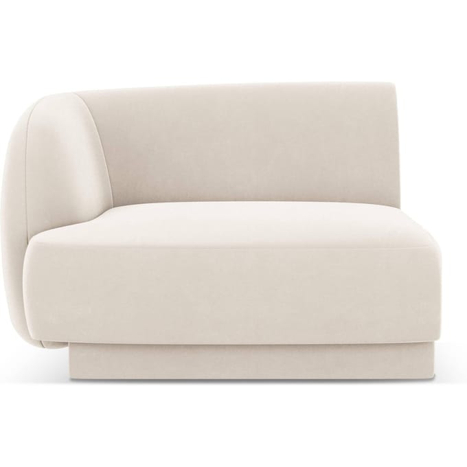 Modulair hoekelement Miley links velvet | Micadoni Limited Edition