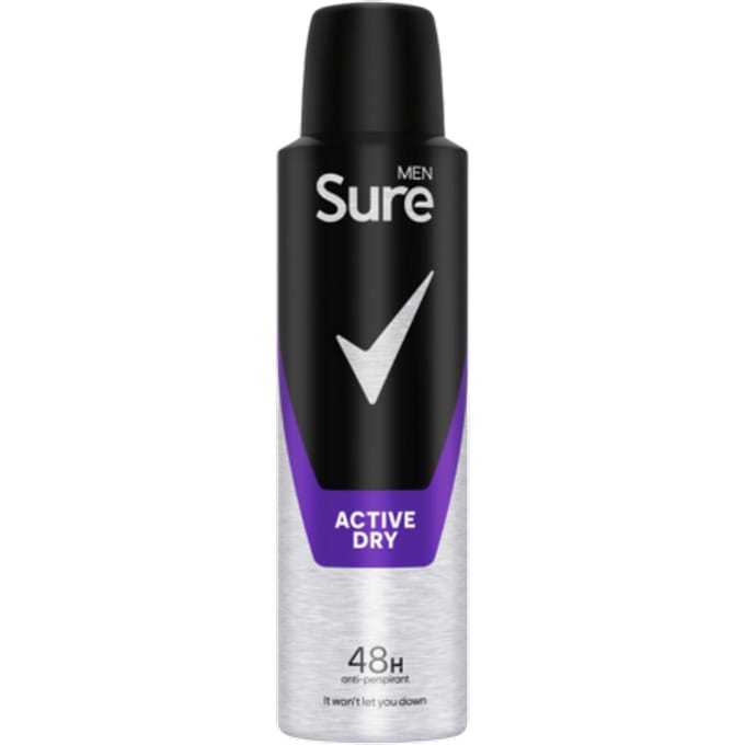 Sure Men Active Dry Spray Deo 48h - 150ml