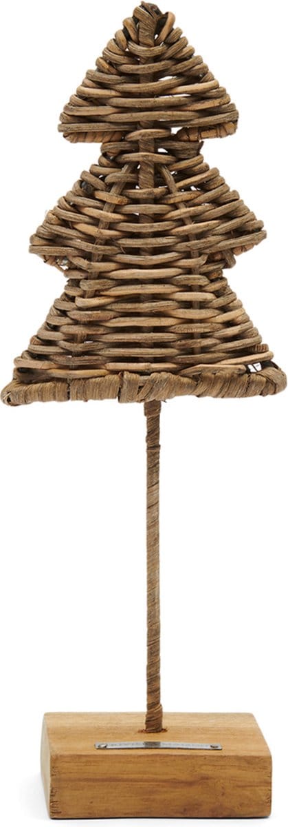 Riviera Maison Kerstversiering - Rustic Rattan Pretty Christmas Tree - Naturel - Maat S