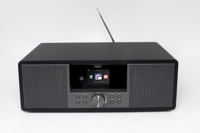 Xoro HMT 600 V2 - Netwerk audiospeler / CD-speler / Radiotuner / DAB-radiotuner - Grey
