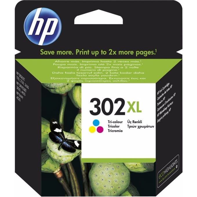 Inktcartridge hp f6u67ae 302xl kleur