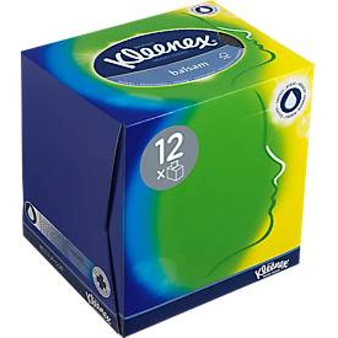 Kleenex tissues - Balsam in dispenserdoos - zakelijk - 3 laags (pak 56 stuks)