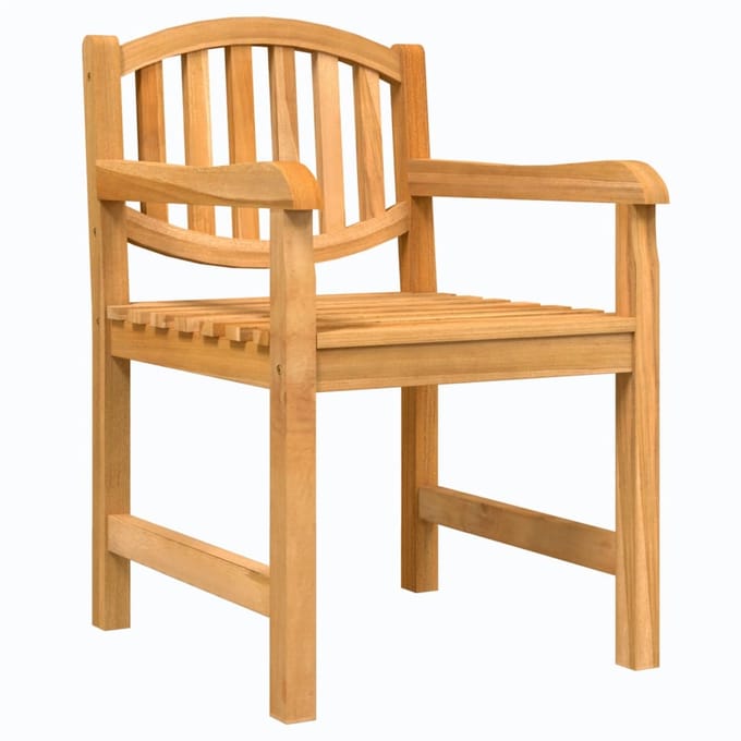 vidaXL - Tuinstoelen - 2 - st - 58x59x88 - cm - massief - teakhout